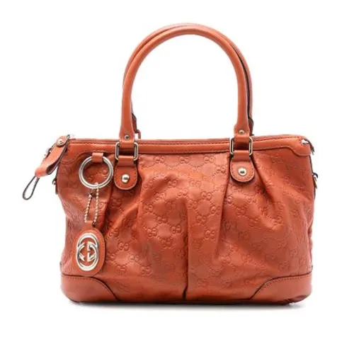 Pre-owned Leather Handbag - Gucci Vintage - Modalova