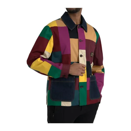 Patchwork Denim Jacket - Dolce & Gabbana - Modalova