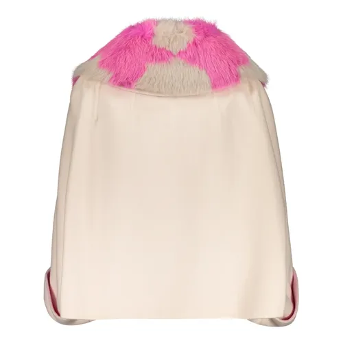 Cashmere Cape Coat with Fox Fur - Fendi - Modalova