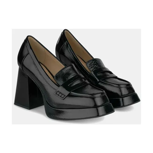 Square Toe Block Heel Pumps - Alma EN Pena - Modalova