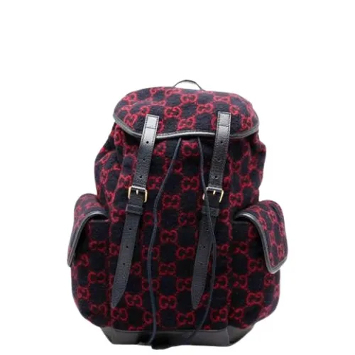 Pre-owned Wool Backpack - Gucci Vintage - Modalova