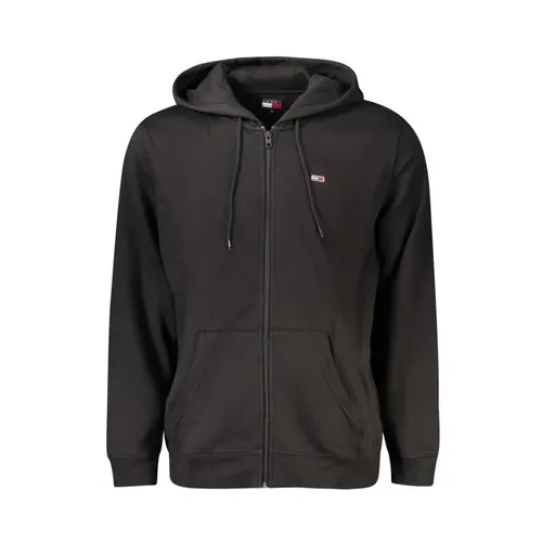 Black Cotton Sweater Hoodie - Tommy Hilfiger - Modalova