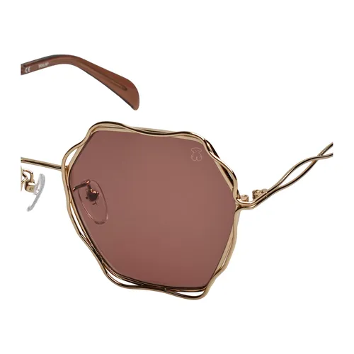 Octagonal Metal Sunglasses with Wave Edges - Tous - Modalova
