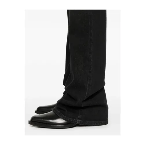 Black Flared Denim Jeans - Emporio Armani - Modalova