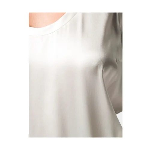 White Silk Blend Sleeveless Top - Brunello Cucinelli - Modalova