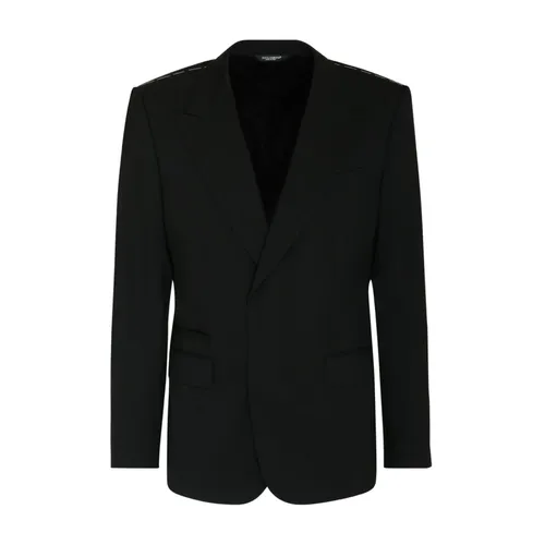 Black Single Breasted Blazer - Dolce & Gabbana - Modalova