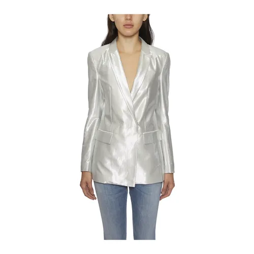 Laminated Blazer Jacket - Dondup - Modalova