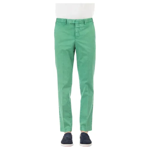 Green Twill Stretch Trousers - PT Torino - Modalova