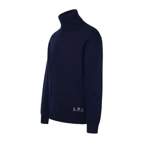 Wool Turtleneck with Ribbed Collar - A.p.c. - Modalova