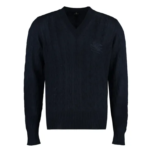 Cashmere Cable-Knit Sweater - Etro - Modalova