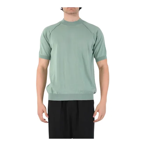 Raglan Sleeve Sweater with Visible Stitching - Mauro Grifoni - Modalova