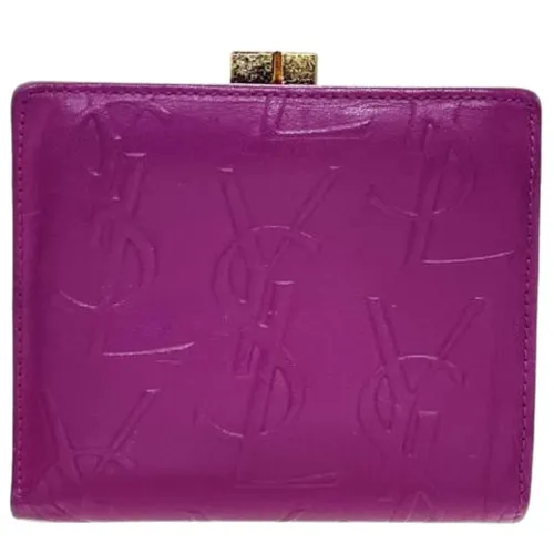 Pre-owned Leather Wallet - Yves Saint Laurent Vintage - Modalova