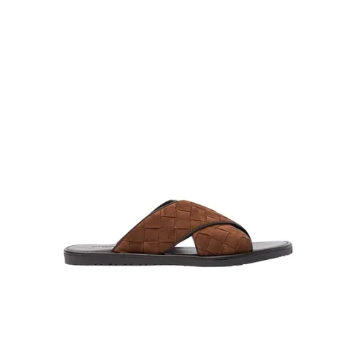Ettore Brown Suede Woven - Scarosso - Modalova