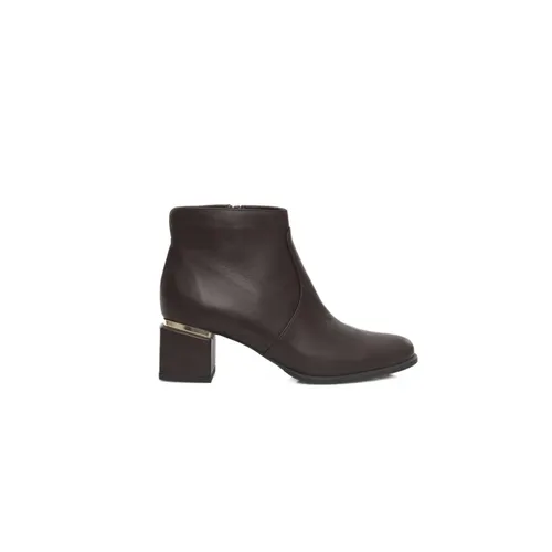 Leather Zipper Ankle Boots - Cerruti 1881 - Modalova