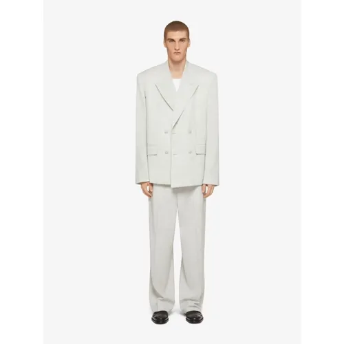 Wide-Leg Wool Pants - Givenchy - Modalova