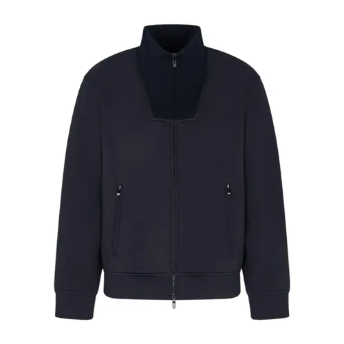 Felpa con zip - Emporio Armani - Modalova