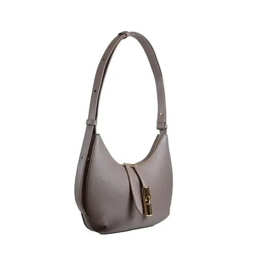 Borsa a spalla grigia dalla forma arrotondata - Furla - Modalova