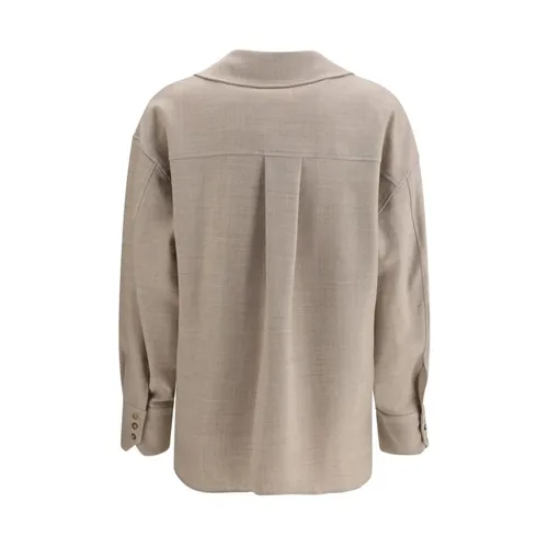 Wool Button-Up Shirt - True Royal - Modalova