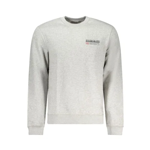 Grey Cotton Sweater - Napapijri - Modalova
