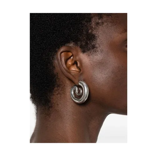 Engraved Spiral Clasp Earrings - Panconesi - Modalova