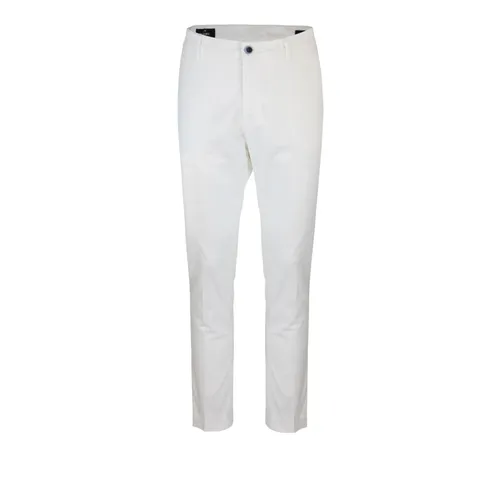 White Chino Trousers Zip Button Regular Fit - Mason's - Modalova