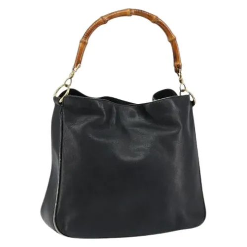 Pre-owned Vintage Leather Handbag - Gucci Vintage - Modalova