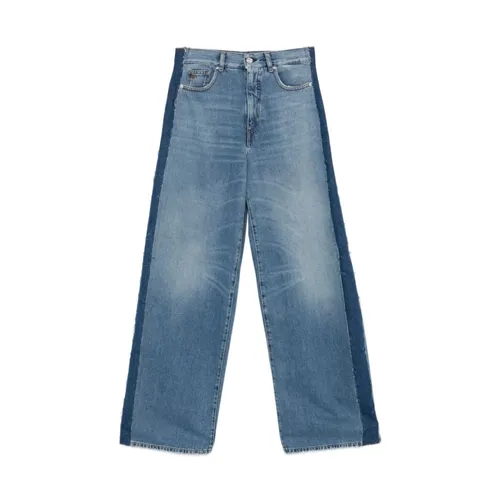 Pantaloni a gamba larga patchwork - Nine In The Morning - Modalova