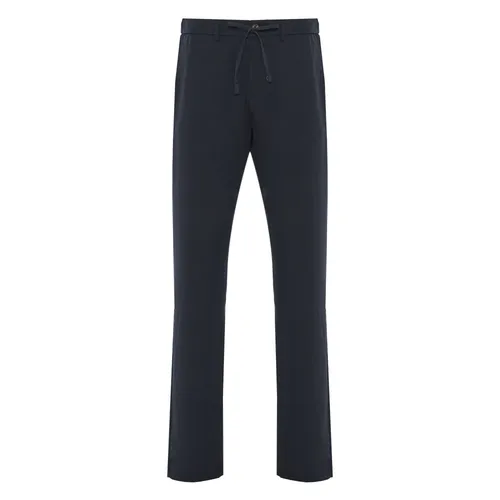Lyocell Drawstring Pants with Pockets - Canali - Modalova