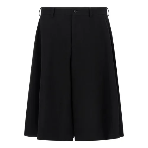 Wool Bermuda Shorts - Comme des Garçons - Modalova