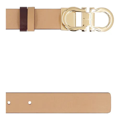 Gancini Reversible Leather Belt - Ferragamo - Modalova