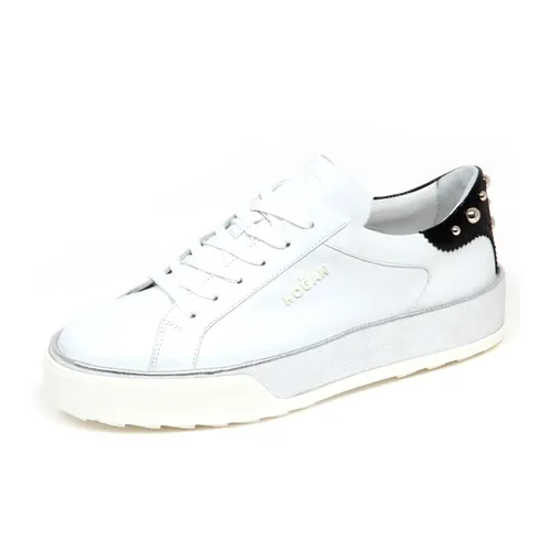 White/Silver Studded Shoe - Hogan - Modalova