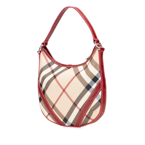 Pre-owned Patterned Hobo Bag - Burberry Vintage - Modalova