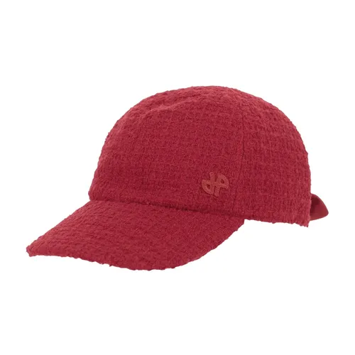 Red Wool Blend Cap with Monogram - Patou - Modalova