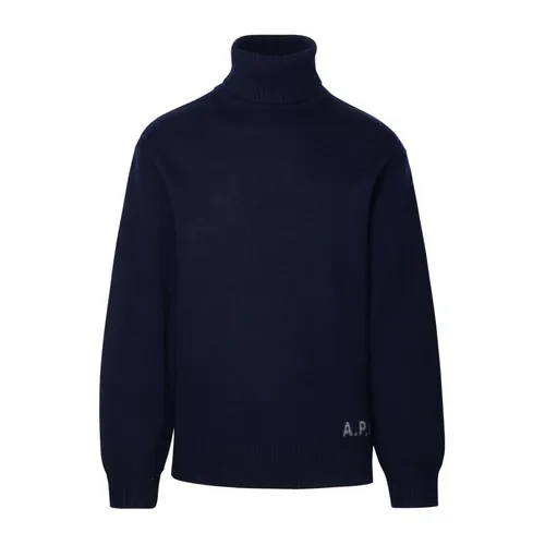 Wool Turtleneck with Ribbed Collar - A.p.c. - Modalova