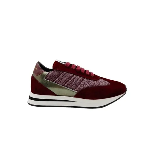 Suede and Laminated Sneakers - Borbonese - Modalova