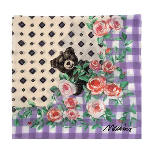 Bufanda de seda con estampado - Moschino - Modalova
