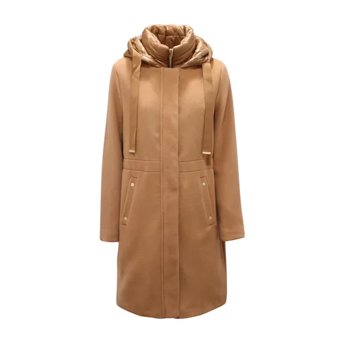 Wool Blend Coat with Removable Front - Herno - Modalova