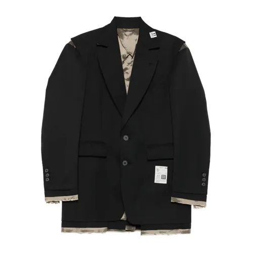 Black Wool Jacket for Men - Mihara Yasuhiro - Modalova