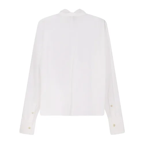 V-neck Bow Blouse - Alysi - Modalova