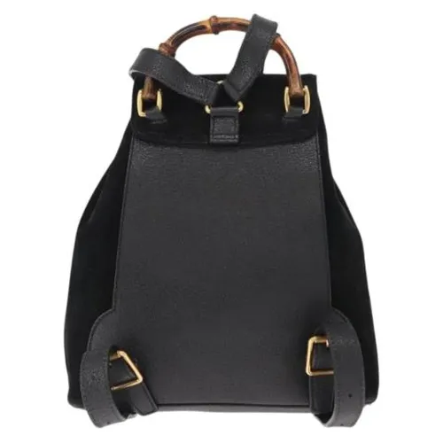 Pre-owned Suede Backpack - Gucci Vintage - Modalova