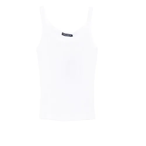 Logo Sleeveless Top - Dolce & Gabbana - Modalova