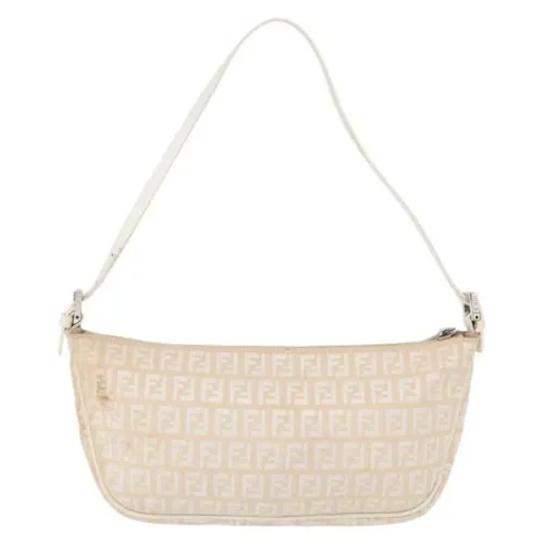 Pre-owned Vintage Canvas Shoulder Bag - Fendi Vintage - Modalova