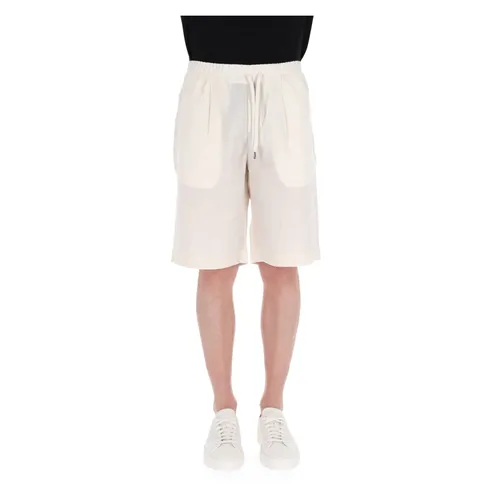 Short Bermuda Jogger de Lino Crema - Herno - Modalova