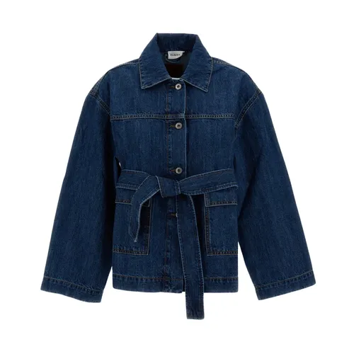 Cojin Belted Denim Jacket - P.a.r.o.s.h. - Modalova
