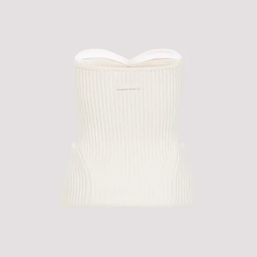 Merino Wool Ribbed Stretch Corset - Jean Paul Gaultier - Modalova