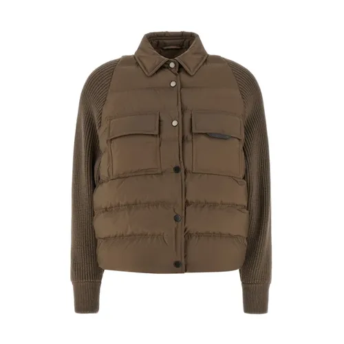 Nylon Short Down Jacket - Brunello Cucinelli - Modalova