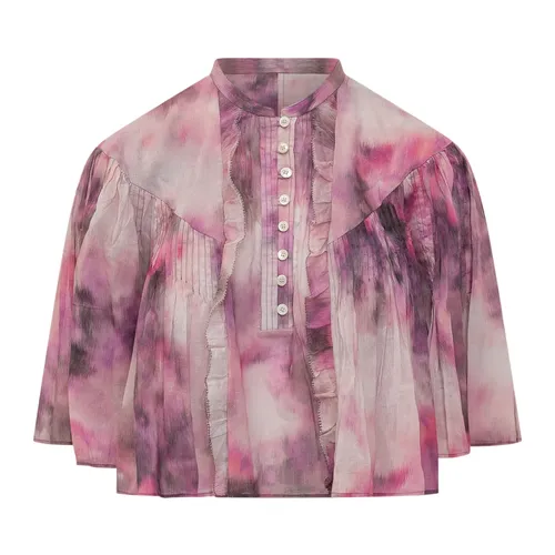 Top con Cuello Mao y Cierre Frontal con Botones - Marant étoile - Modalova