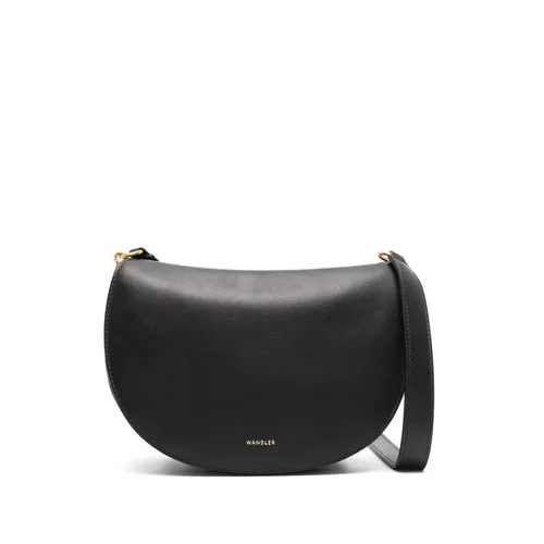 Black Grained Leather Shoulder Bag - Wandler - Modalova