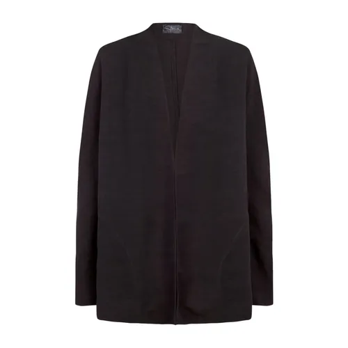 Fania, linen and viscose jacket blueberry - Cortana - Modalova