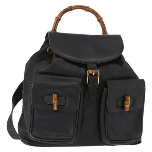 Pre-owned Leather Backpack - Gucci Vintage - Modalova